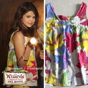 See by Chloé Silk Blend Daisy Floral Tank ASO Alex Russo / Selena Gomez